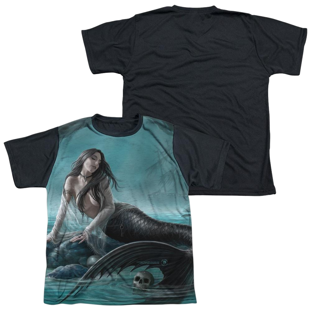 Anne Stokes Sirens Lament - Youth Black Back T-Shirt (Ages 8-12)