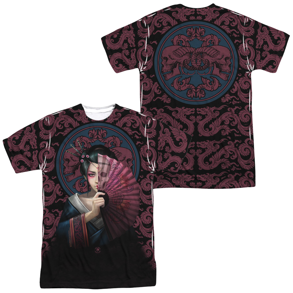 Anne Stokes Geisha Skull - Men's All-Over Print T-Shirt