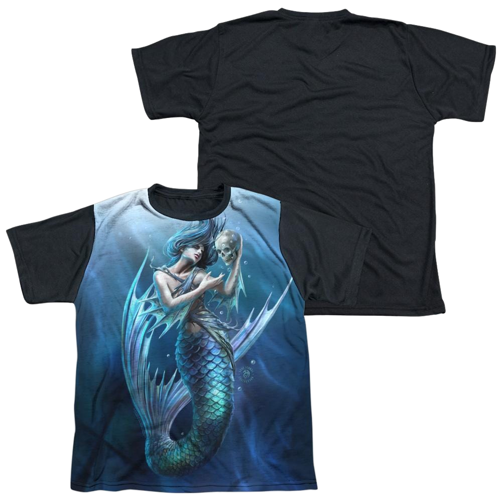 Anne Stokes Sailors Ruin - Youth Black Back T-Shirt (Ages 8-12)