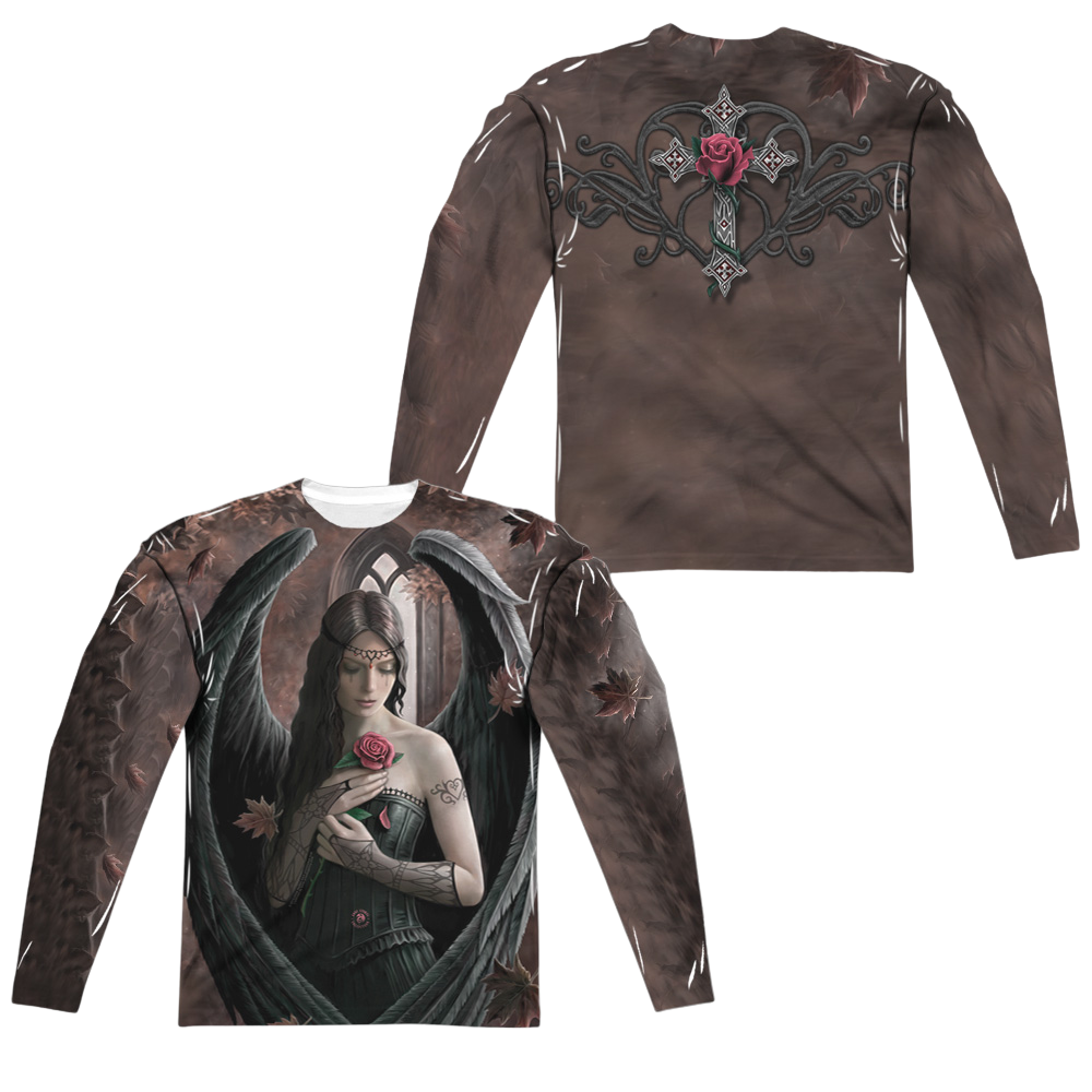 Anne Stokes Angel Rose - Men's All-Over Print Long Sleeve T-Shirt