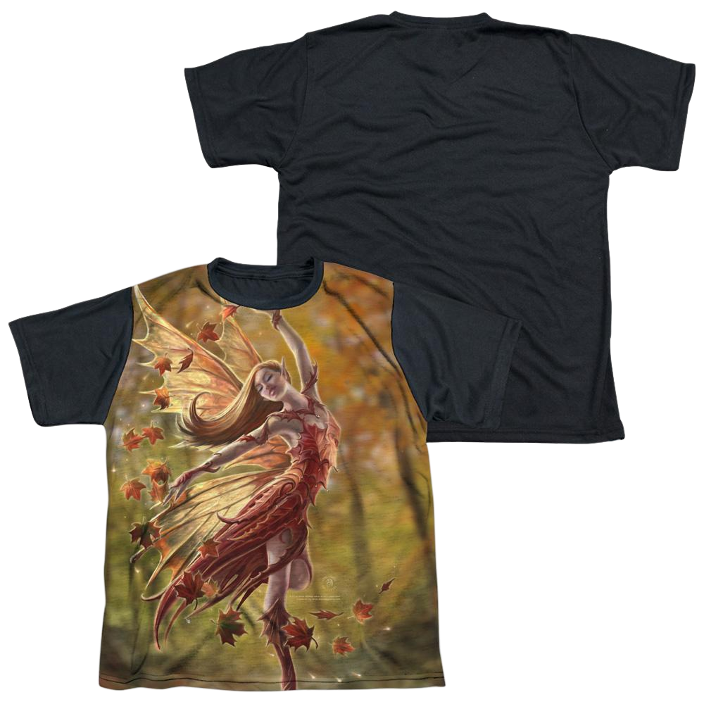 Anne Stokes Autumn Fairy - Youth Black Back T-Shirt (Ages 8-12)