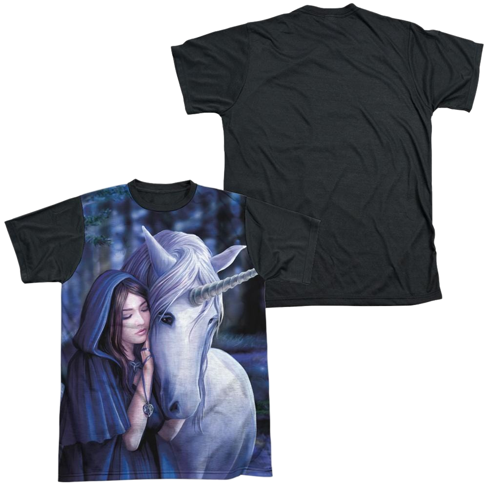 Anne Stokes Solace - Men's Black Back T-Shirt