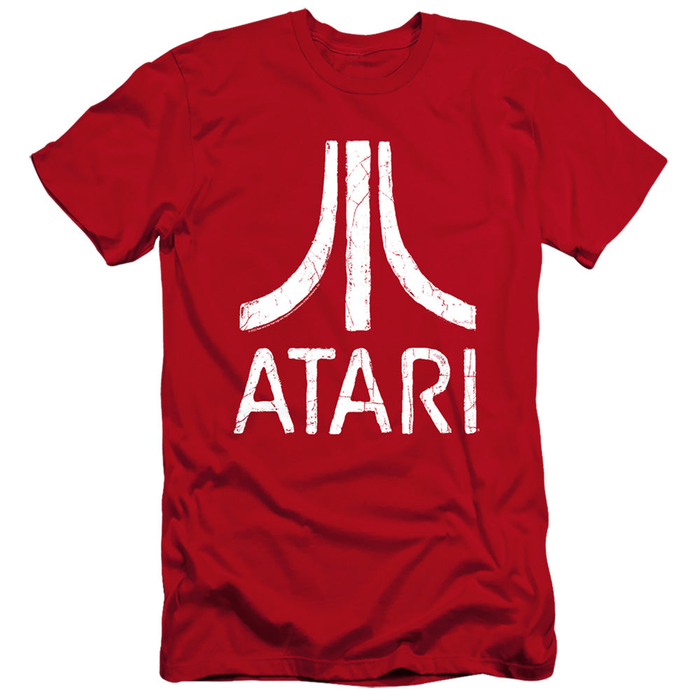 Atari Rough Logo - Men's Premium Slim Fit T-Shirt Style001