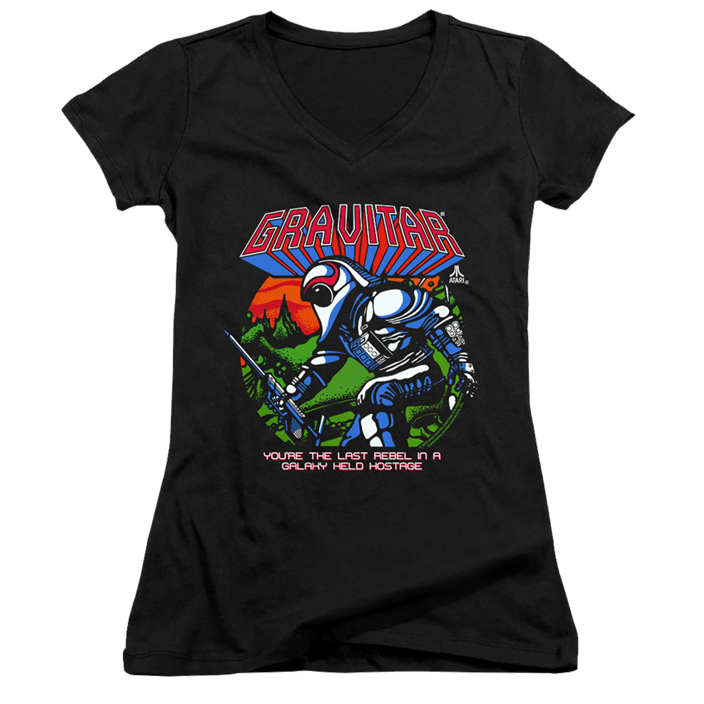 Atari Last Rebel - Juniors V-Neck T-Shirt