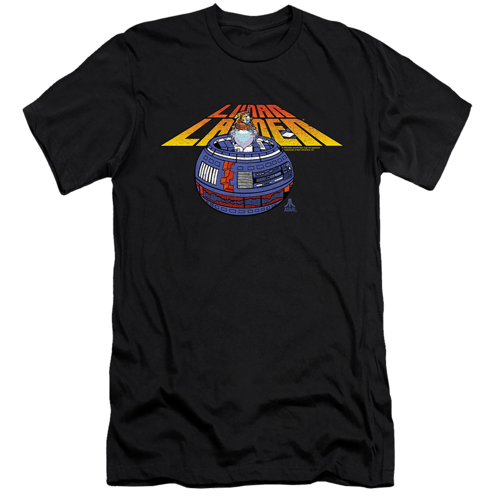 Atari Lunar Globe - Men's Premium Slim Fit T-Shirt