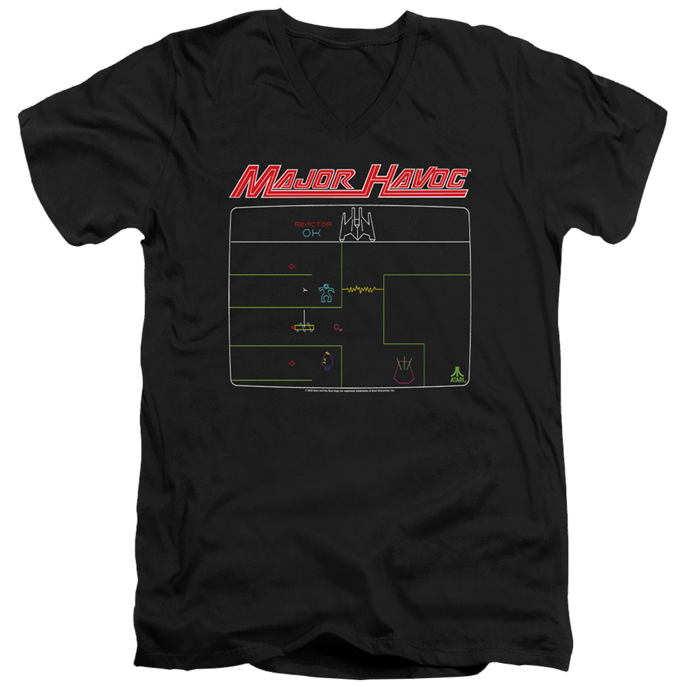 Atari Major Havoc Screen - Men's V-Neck T-Shirt