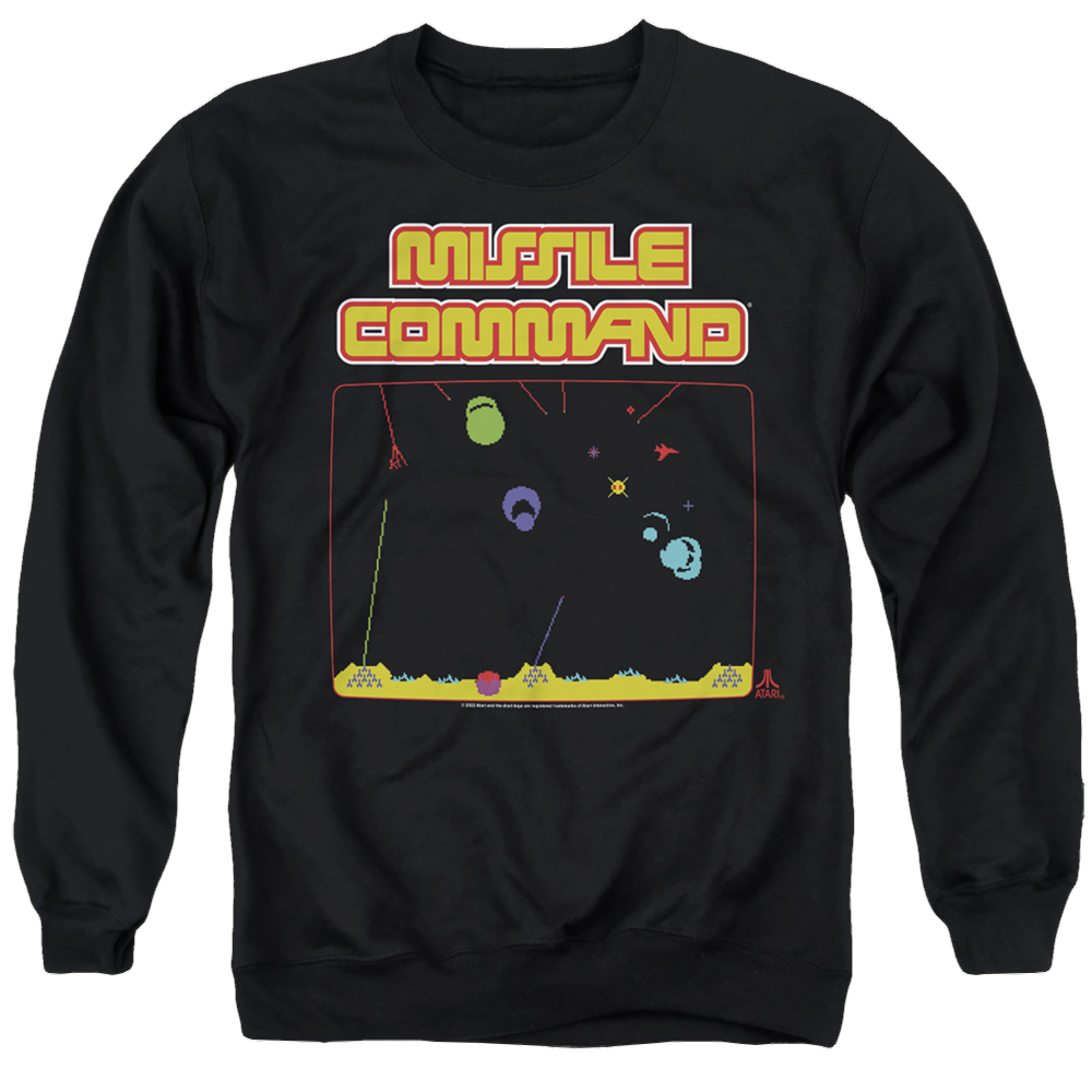Atari Missle Screen - Men's Crewneck Sweatshirt