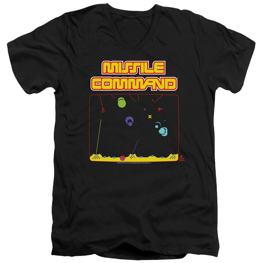Atari Missle Screen - Men's V-Neck T-Shirt