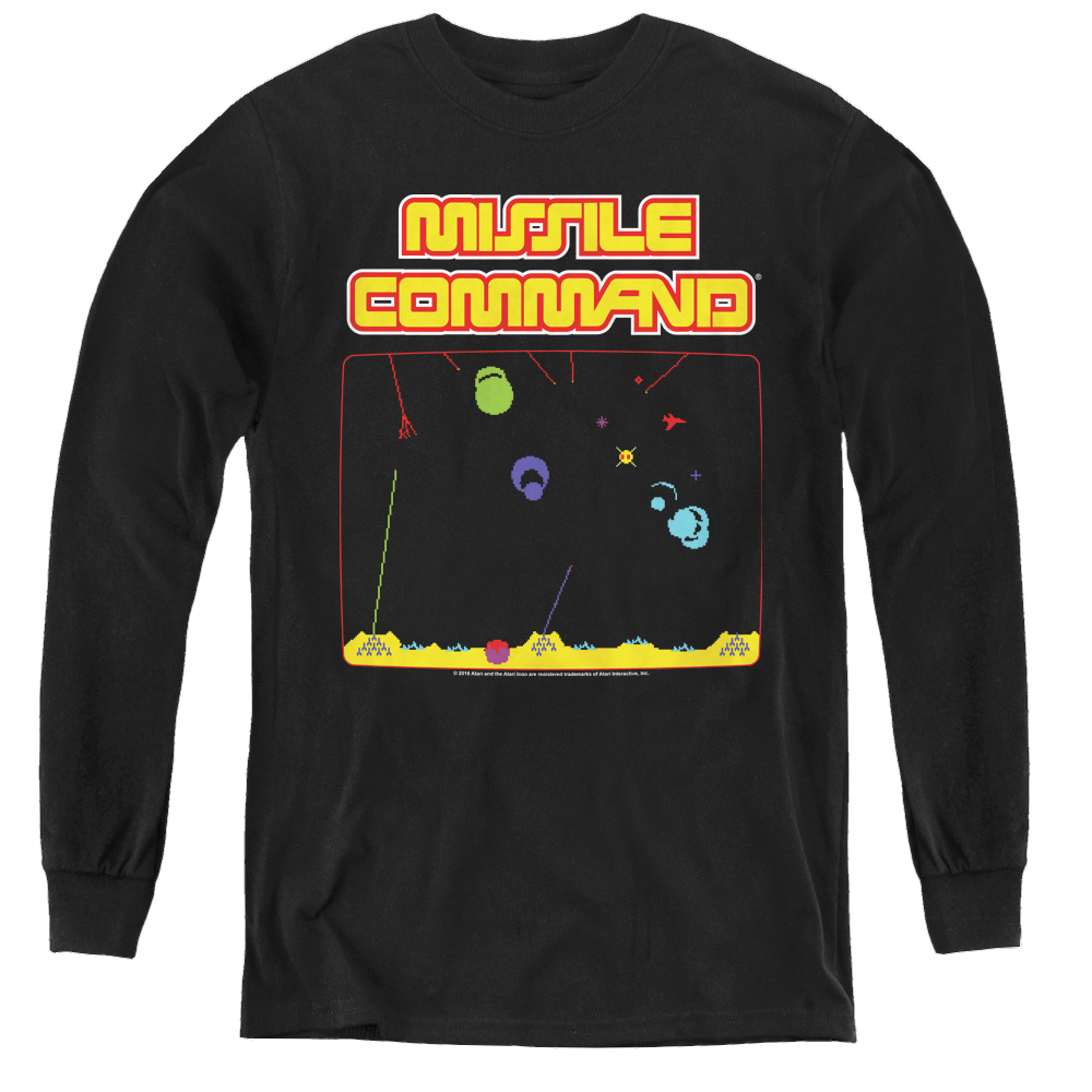 Atari Missle Screen - Youth Long Sleeve T-Shirt