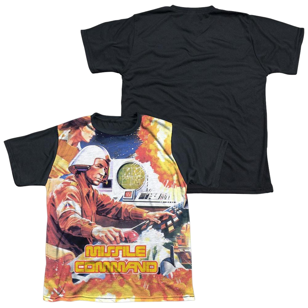 Atari Missle Commander - Youth Black Back T-Shirt (Ages 8-12)