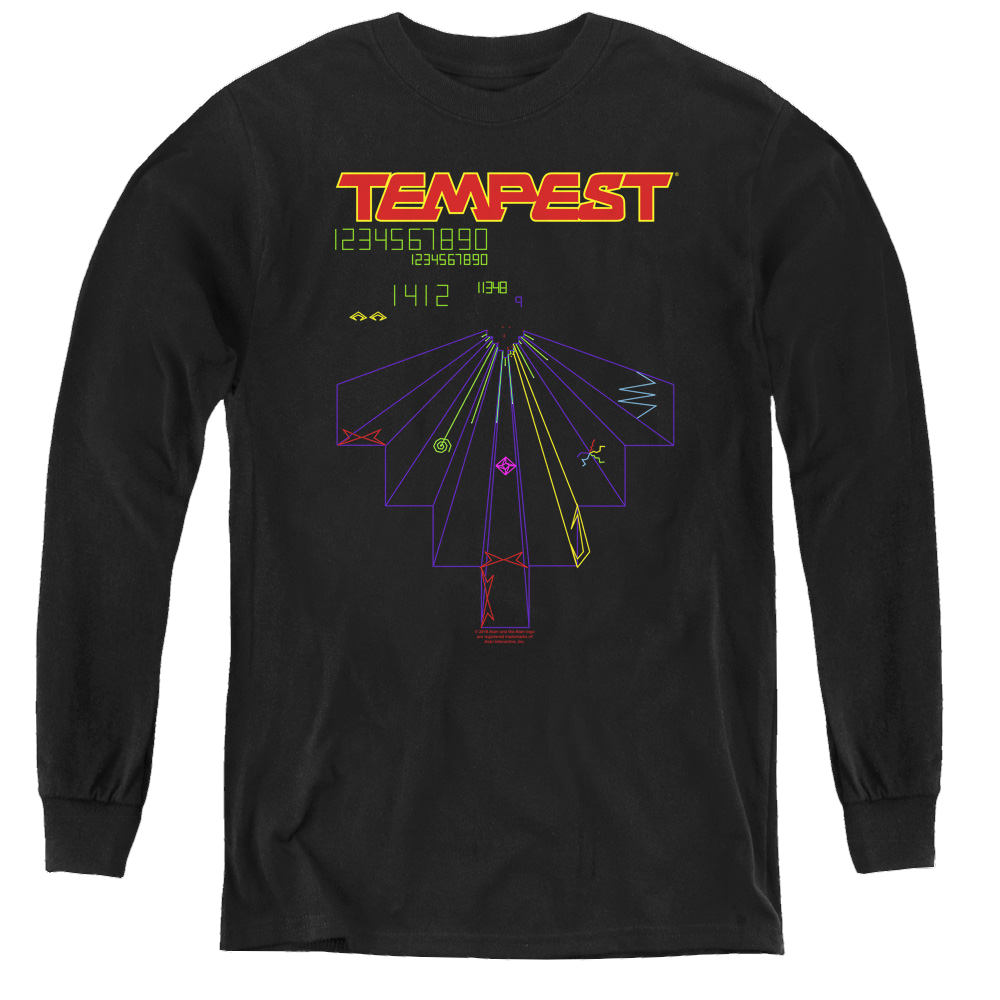 Atari Tempest Screen - Youth Long Sleeve T-Shirt