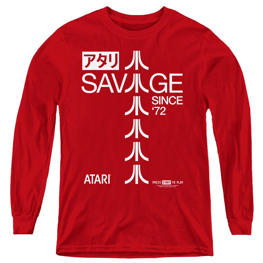 Atari Savage 72 - Youth Long Sleeve T-Shirt