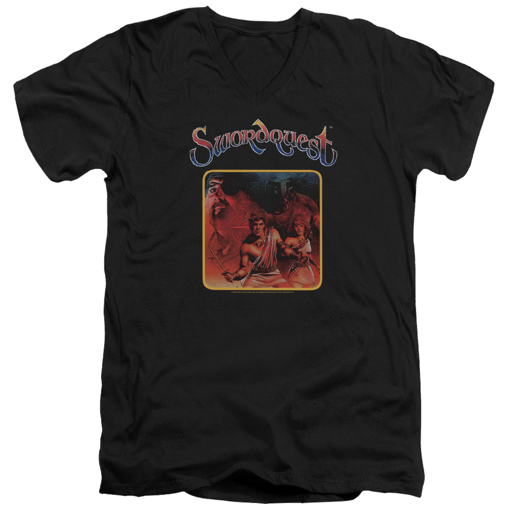 Atari Swordquest - Men's V-Neck T-Shirt