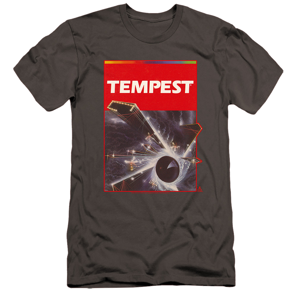 Atari Tempest Box Art - Men's Premium Slim Fit T-Shirt
