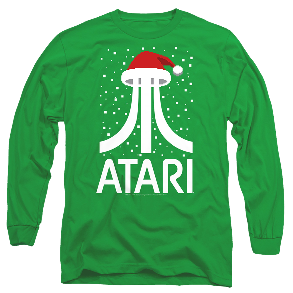 Atari Pixel Santa Hat - Men's Long Sleeve T-Shirt