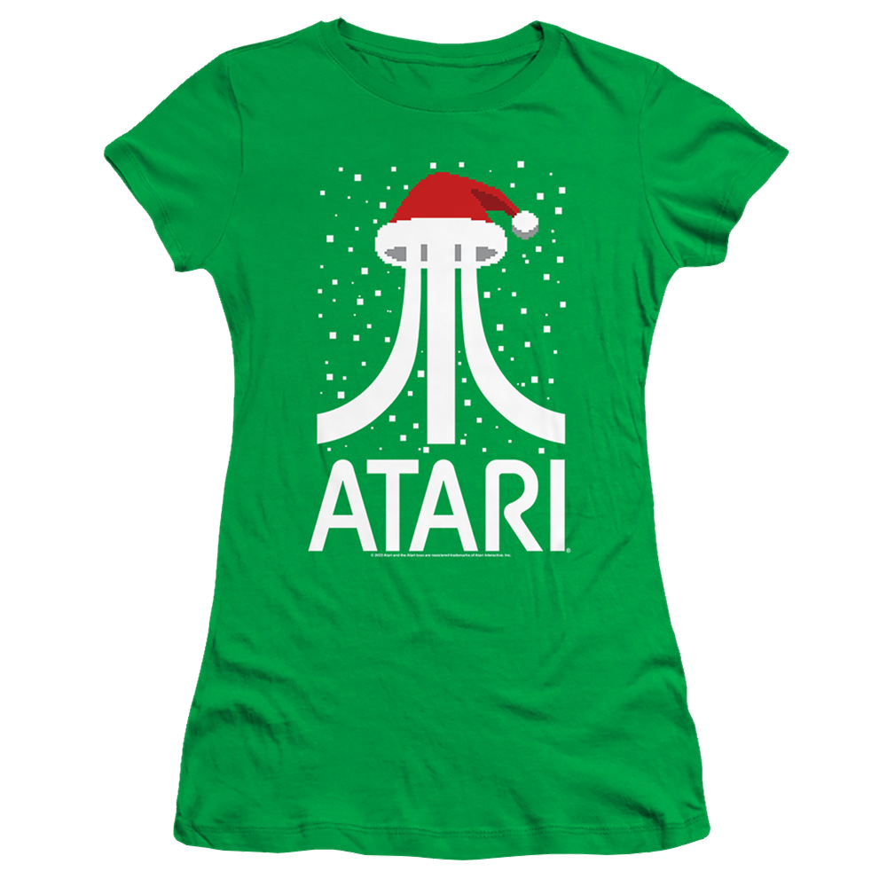 Atari Pixel Santa Hat - Juniors T-Shirt
