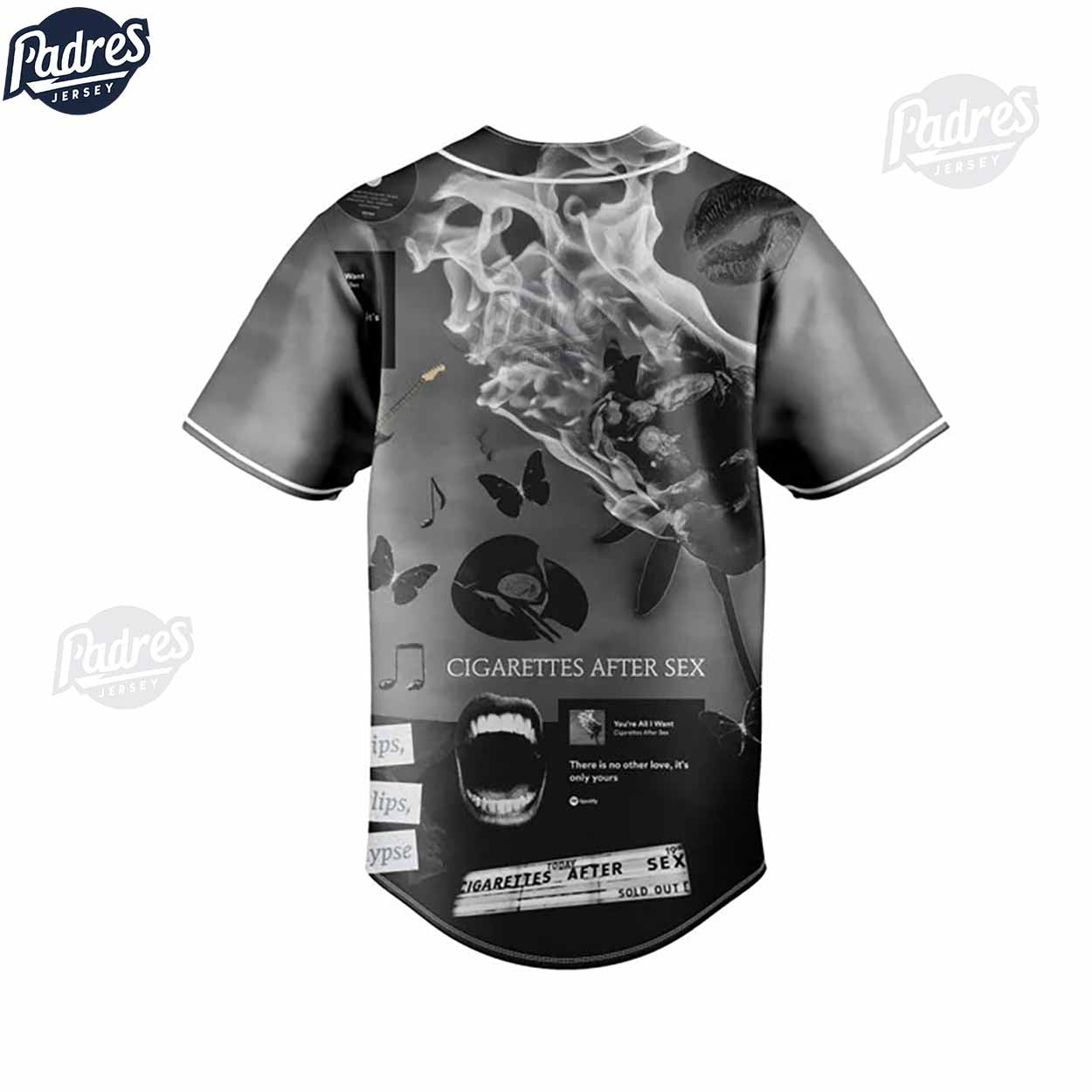 Music Apocalypse Cigarettes After Sex Baseball Jersey - Padres Jersey Oasis: Elevate Your Baseball Style Game