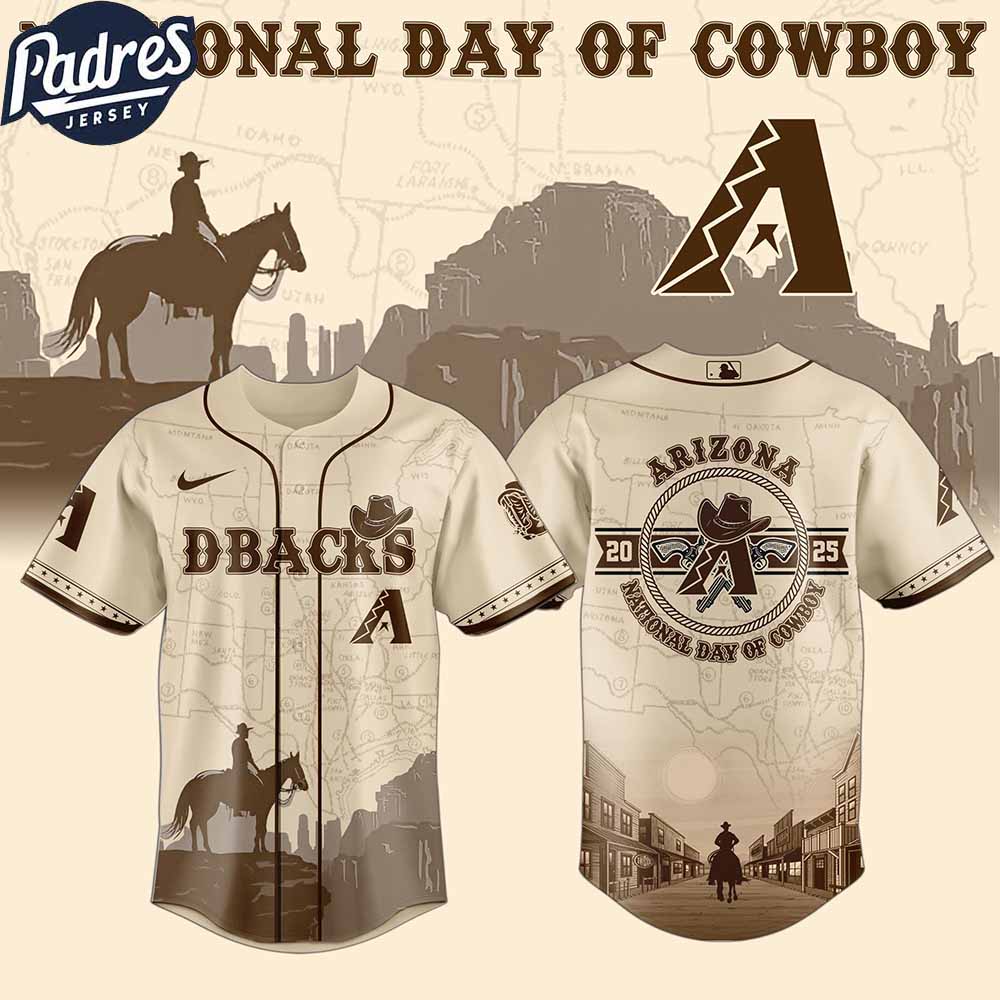 Arizona Diamondbacks MLB X National Day Of Cowboy Personalized Baseball Jersey - Padres Jersey Oasis: Elevate Your Baseball Style Game
