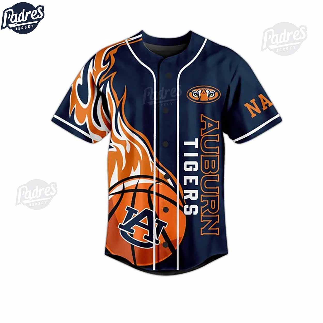 Auburn Tigers Basketball All Orange Custom Baseball Jersey - Padres Jersey Oasis: Elevate Your Baseball Style Game