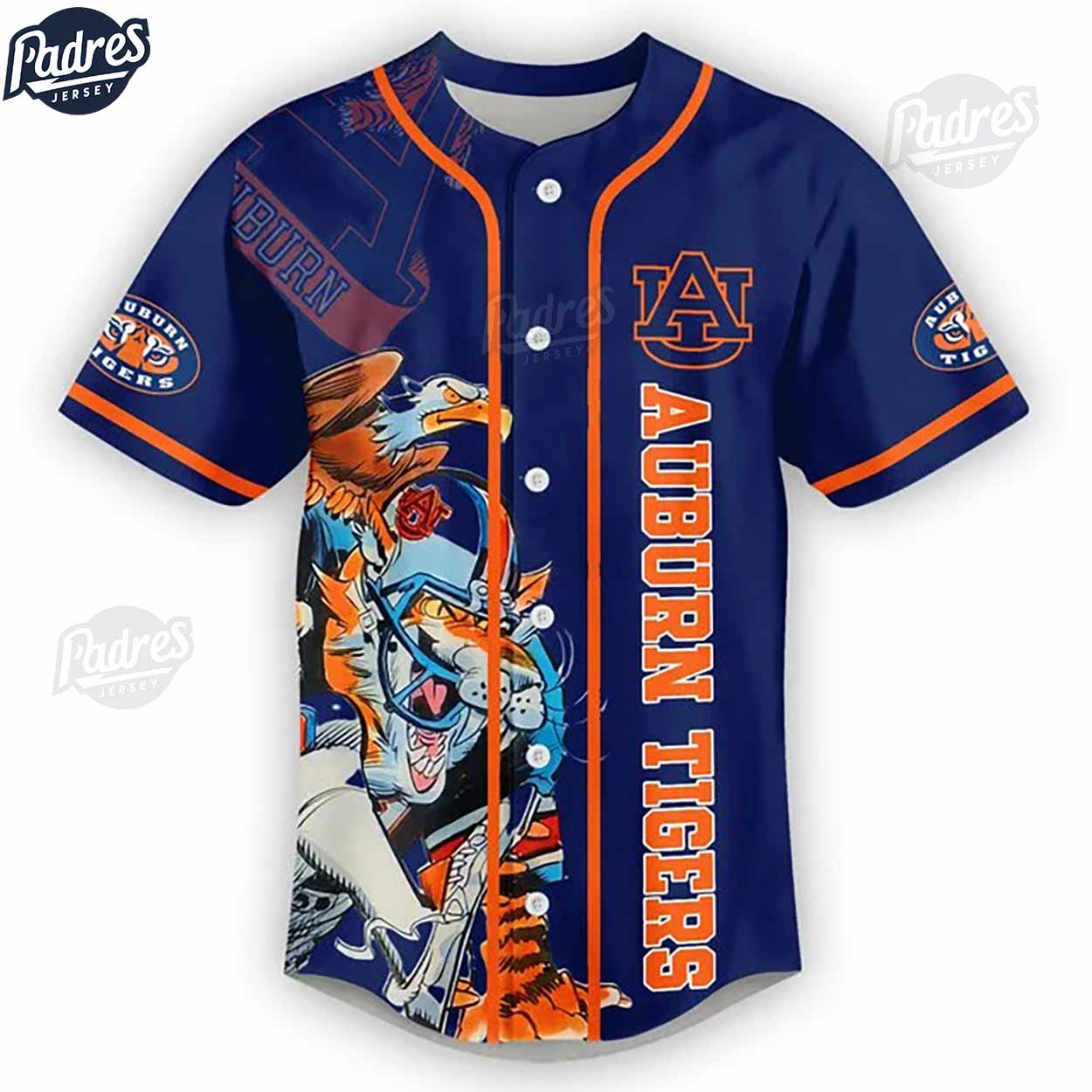 Auburn Tigers Family All In Football Baseball Jersey - Padres Jersey Oasis: Elevate Your Baseball Style Game