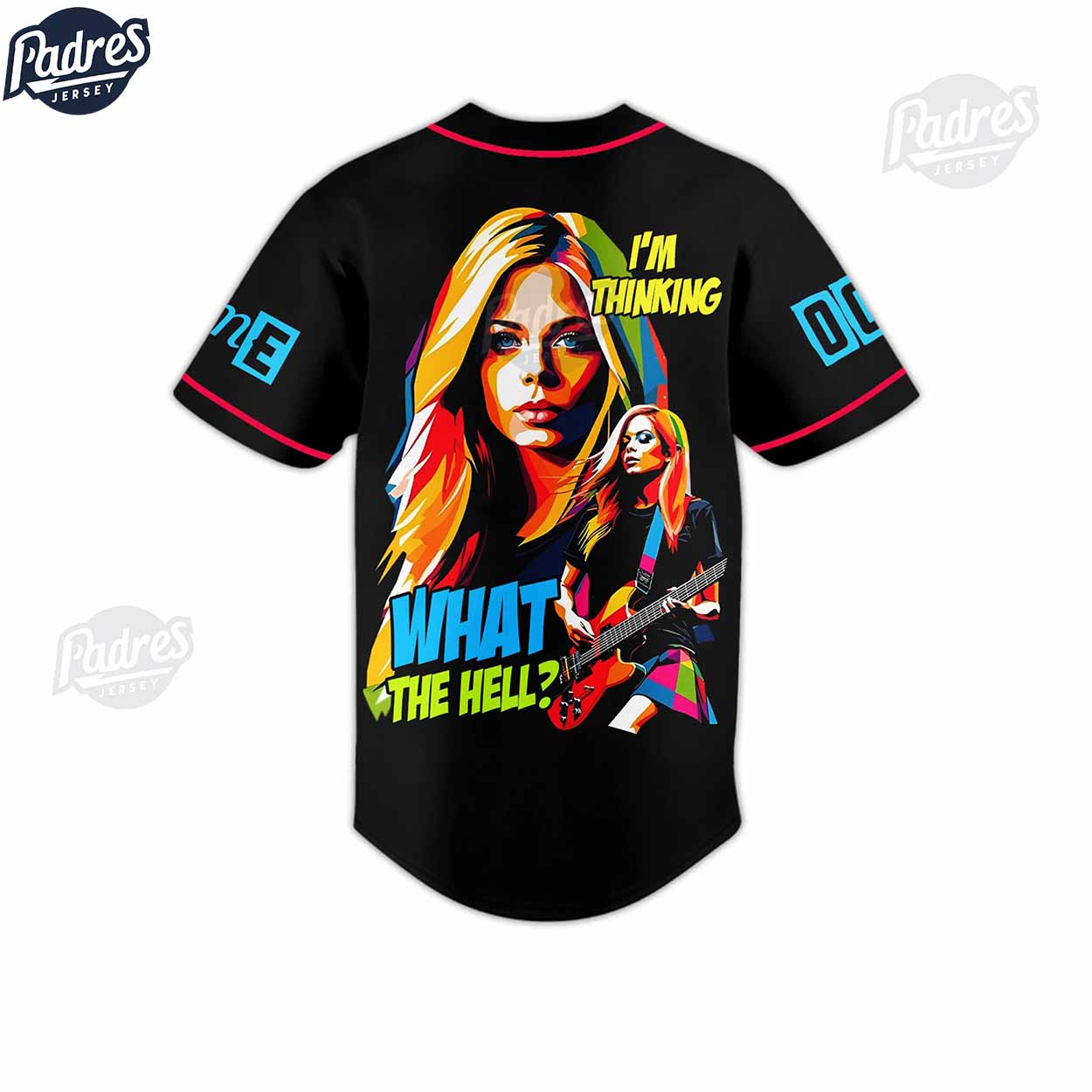 Avril Lavigne What The Hell Custom Baseball Jersey - Padres Jersey Oasis: Elevate Your Baseball Style Game