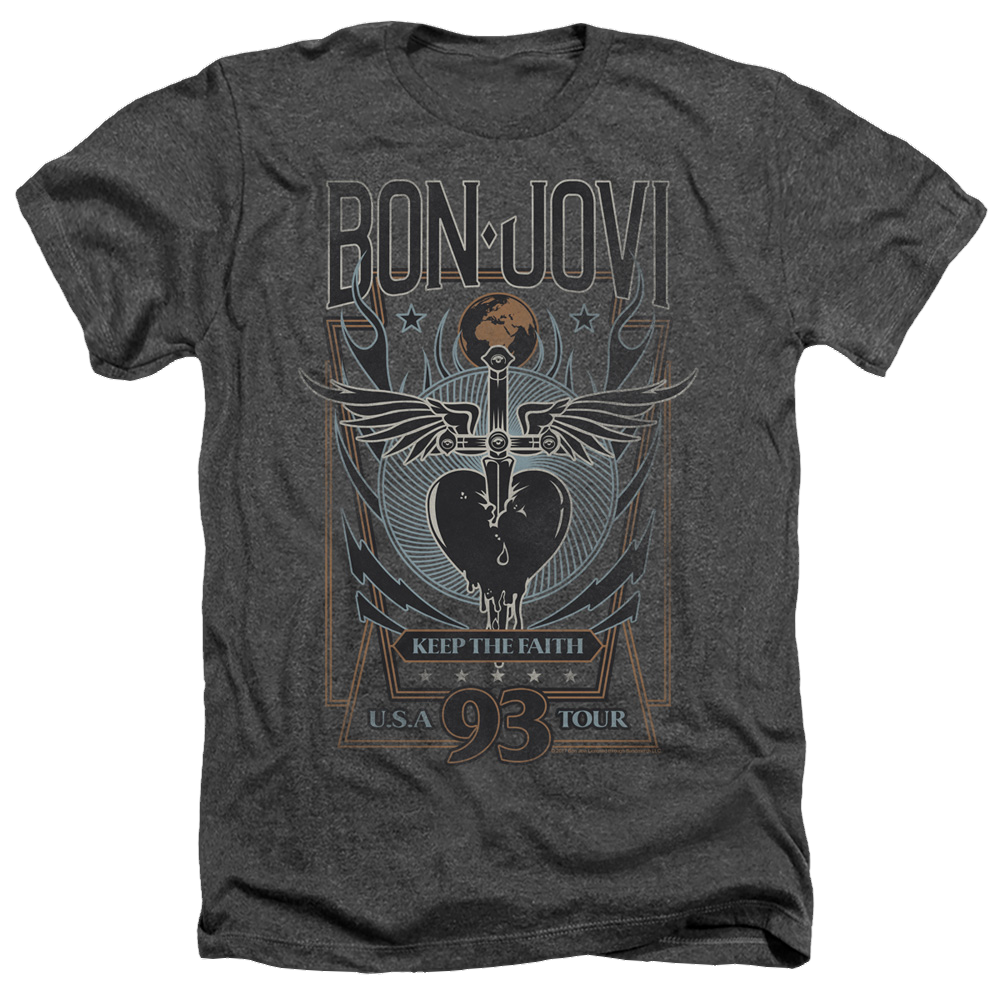 Bon Jovi Keep The Faith - Men's Heather T-Shirt