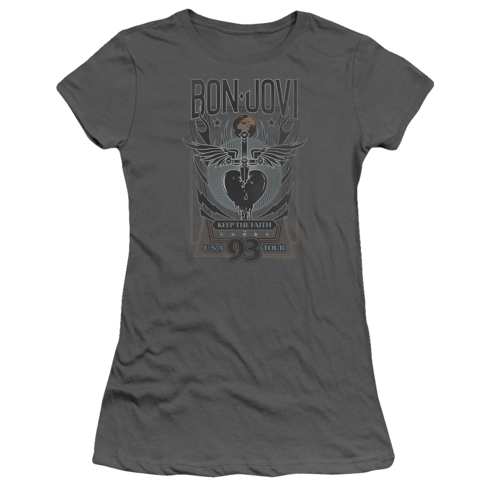 Bon Jovi Keep The Faith - Juniors T-Shirt