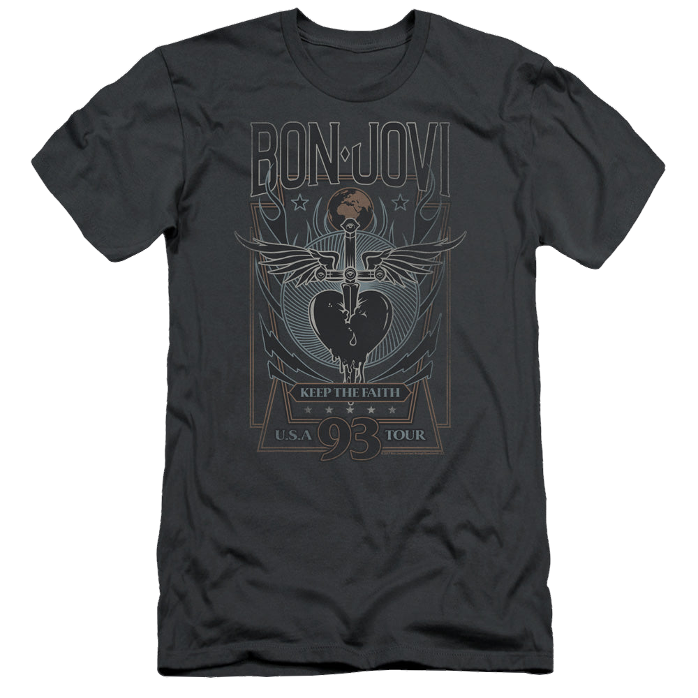 Bon Jovi Keep The Faith - Men's Slim Fit T-Shirt
