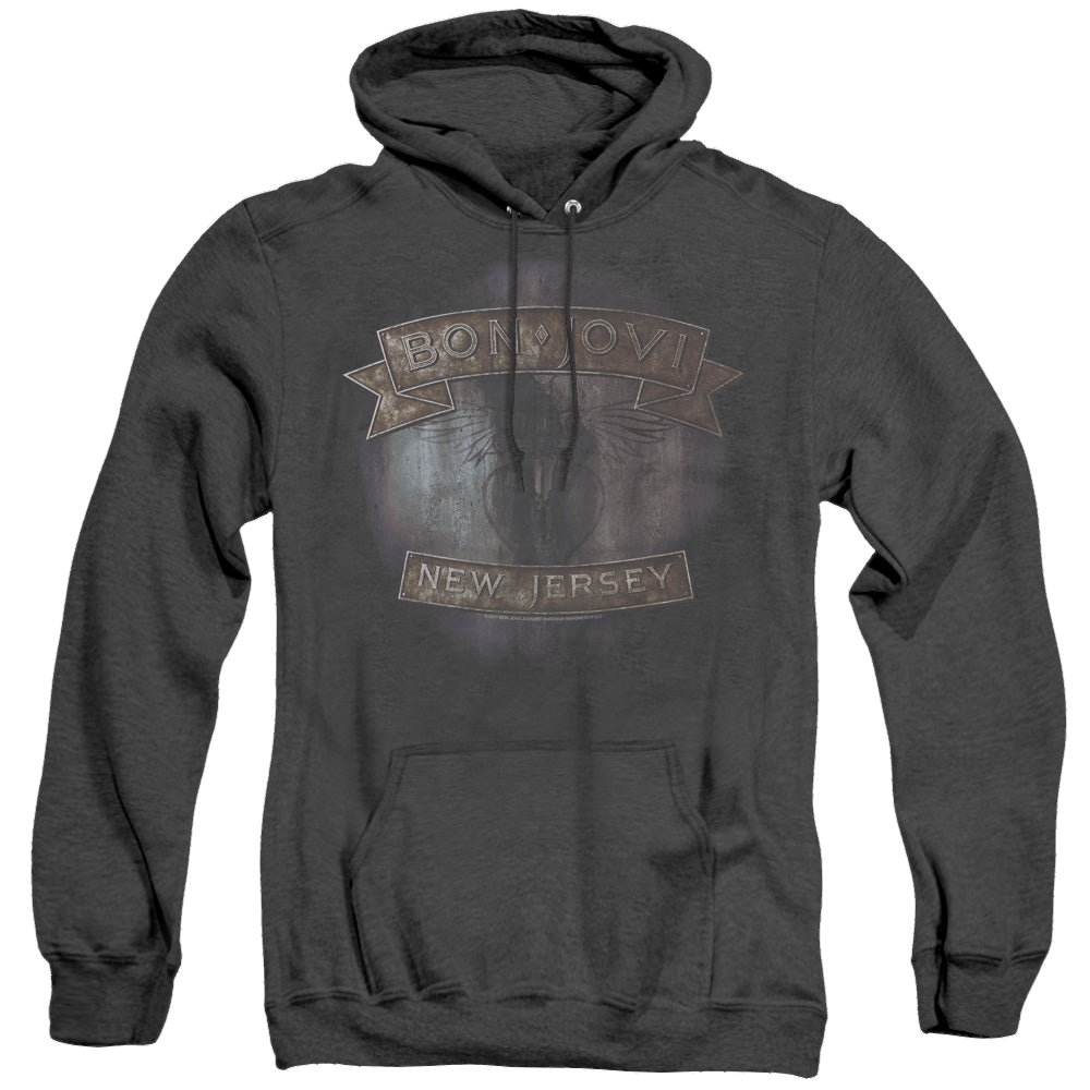 Bon Jovi New Jersey - Heather Pullover Hoodie