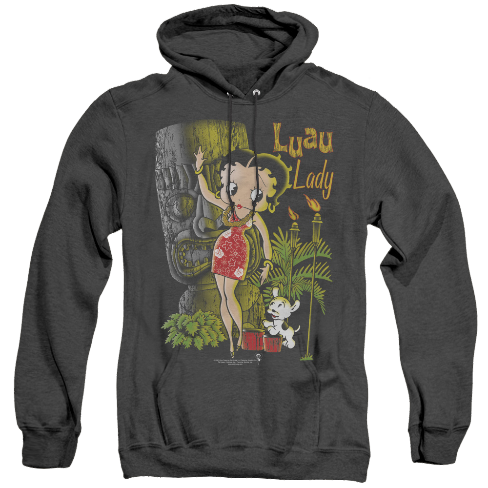 Betty Boop Luau Lady - Heather Pullover Hoodie