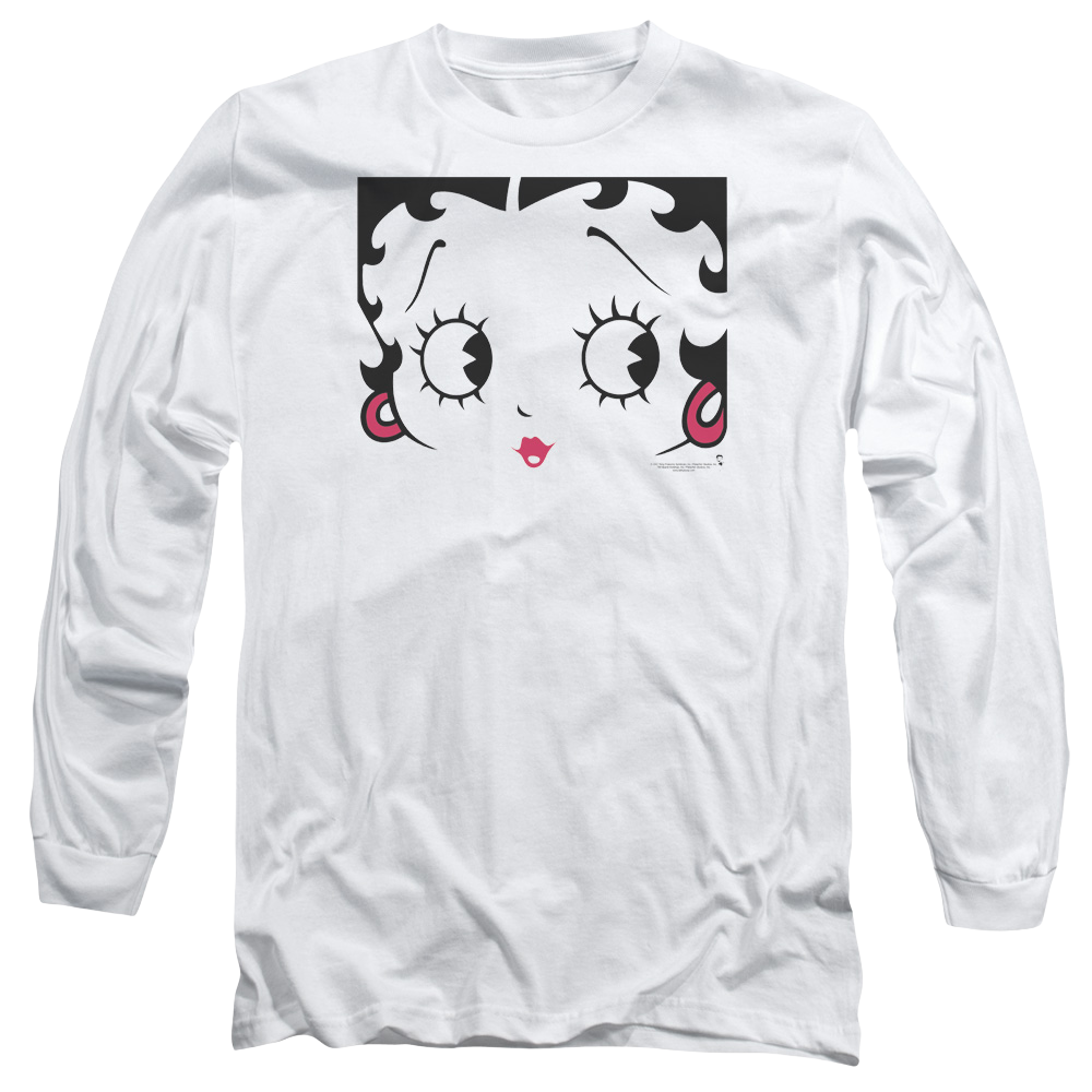 Betty Boop Close Up - Men's Long Sleeve T-Shirt