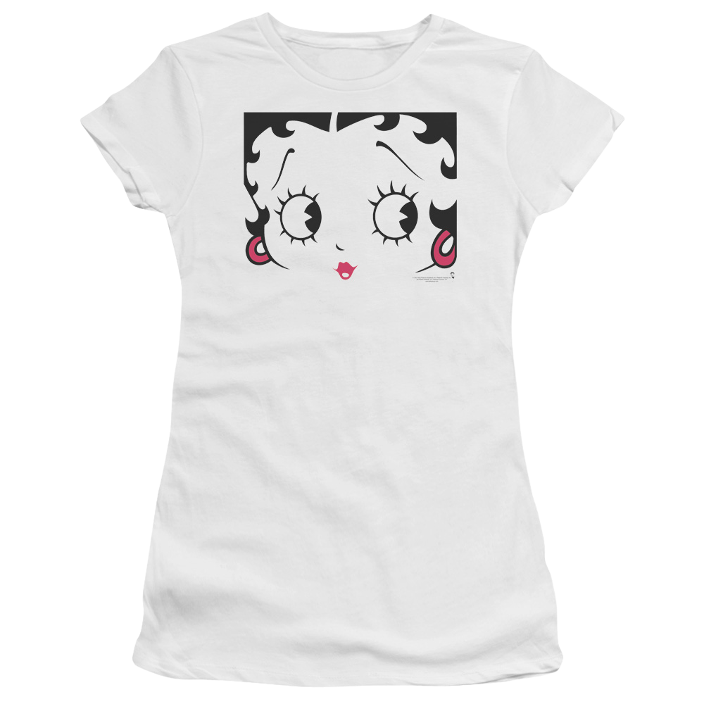 Betty Boop Close Up - Juniors T-Shirt