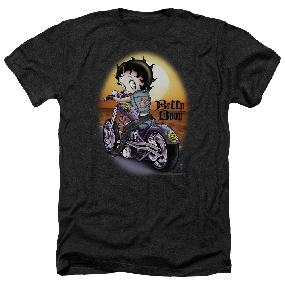 Betty Boop Wild Biker - Men's Heather T-Shirt