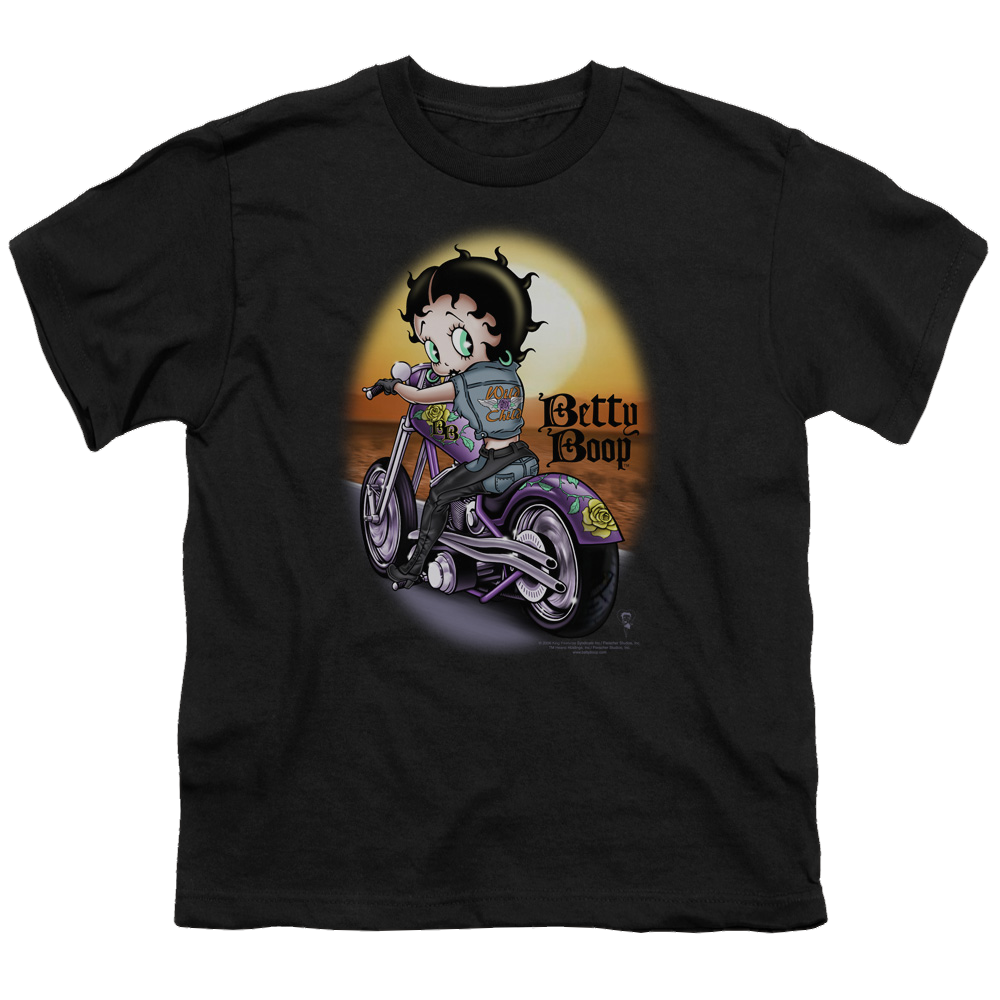 Betty Boop Wild Biker - Youth T-Shirt