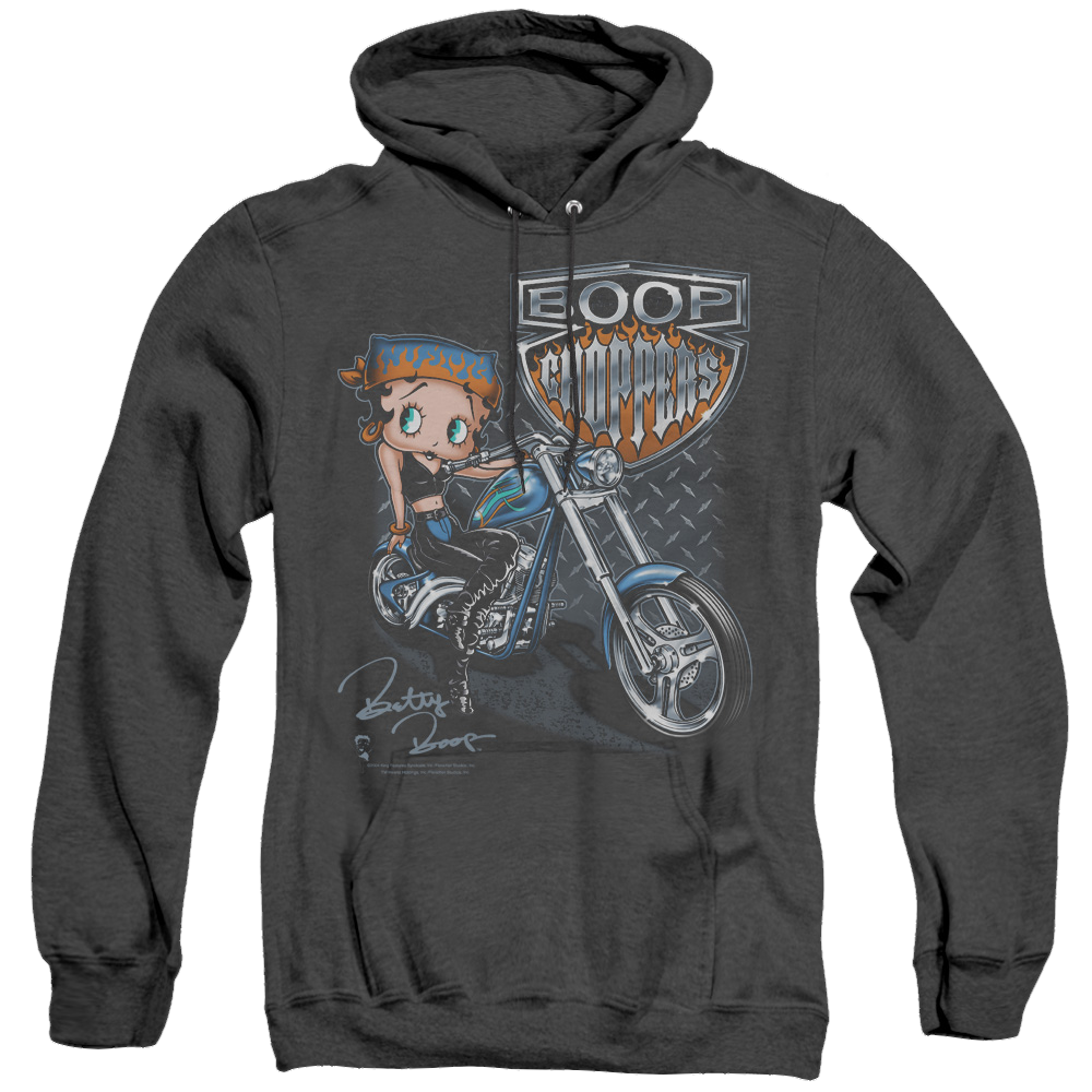 Betty Boop Choppers - Heather Pullover Hoodie