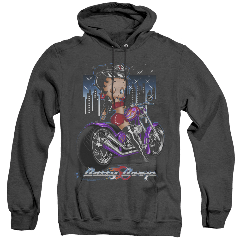 Betty Boop City Chopper - Heather Pullover Hoodie