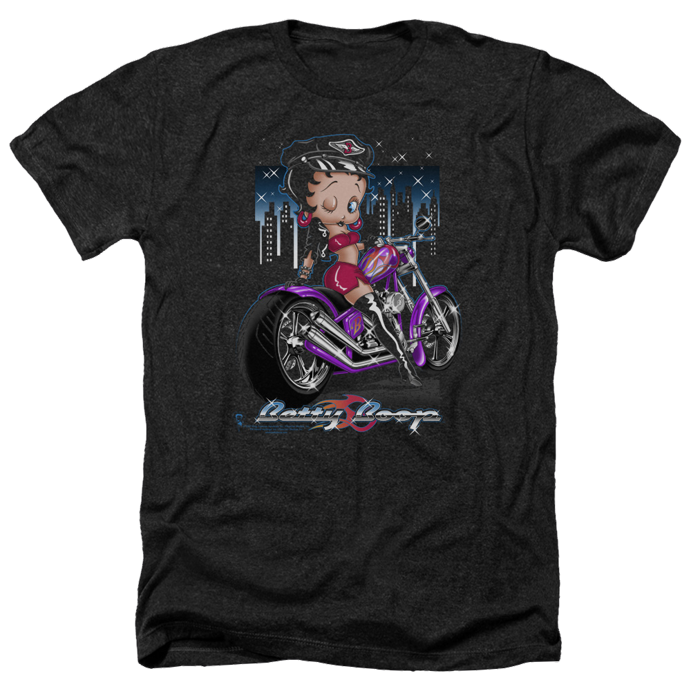 Betty Boop City Chopper - Men's Heather T-Shirt