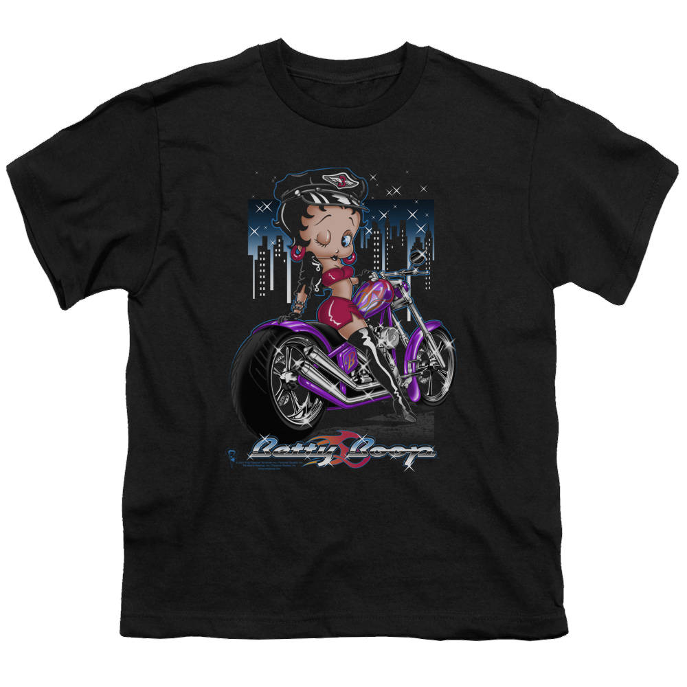 Betty Boop City Chopper - Youth T-Shirt