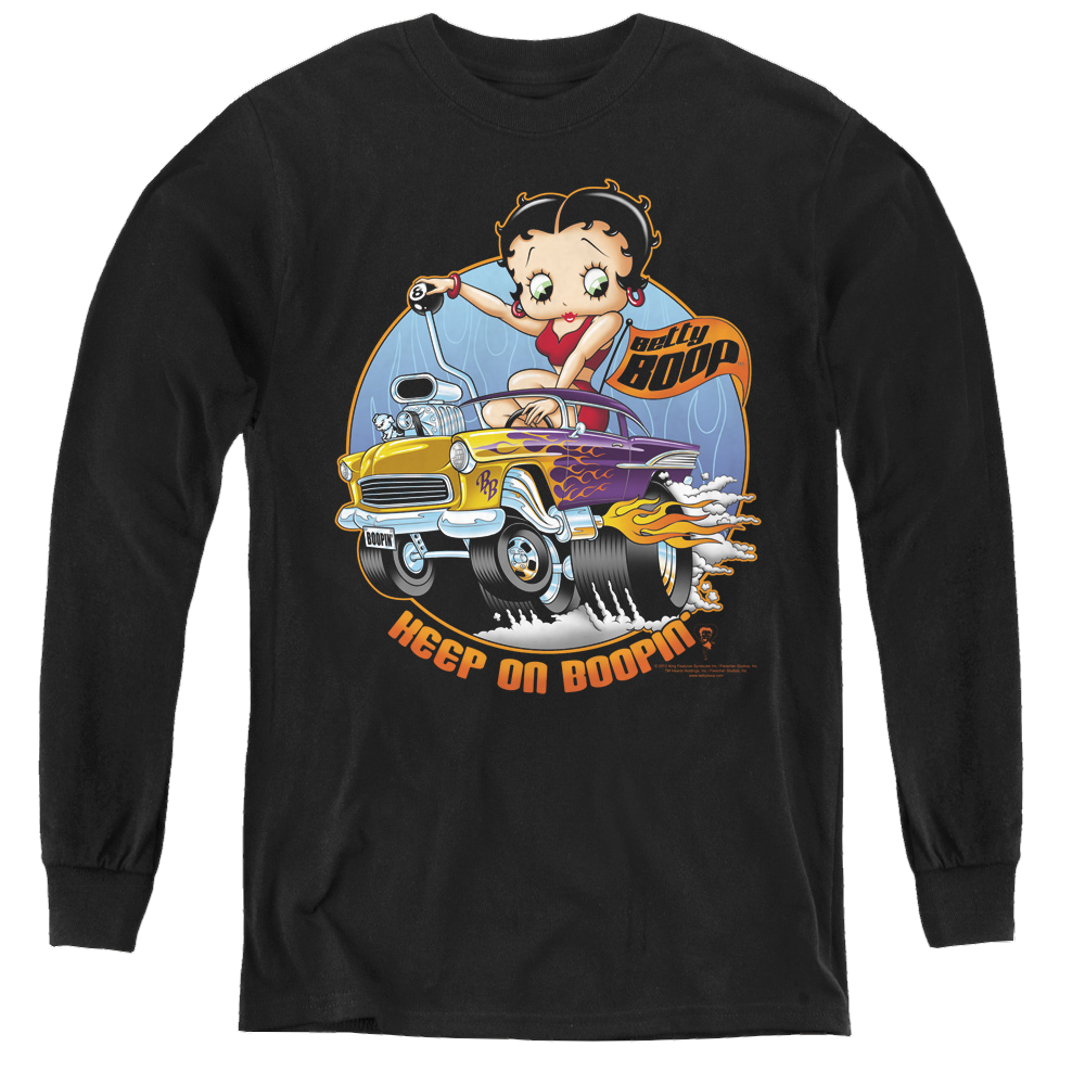 Betty Boop Keep On Boopin - Youth Long Sleeve T-Shirt
