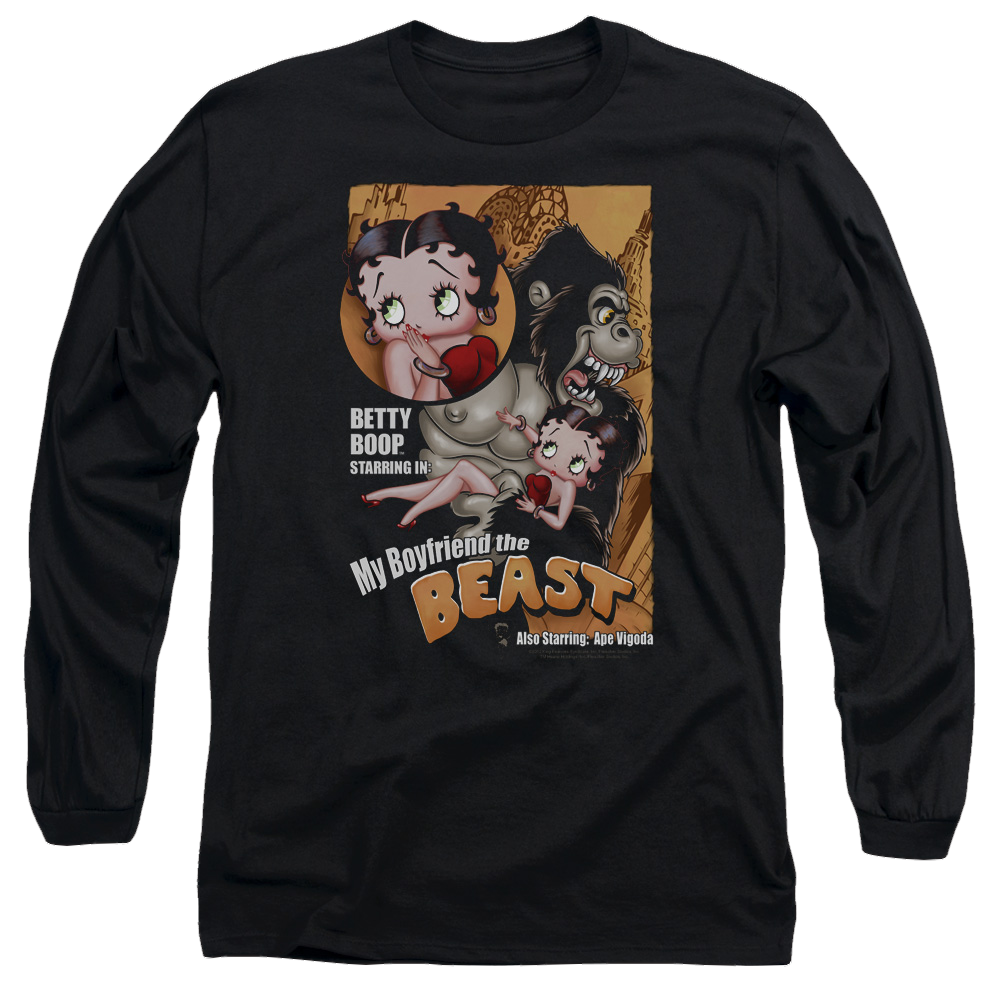 Betty Boop Boyfriend The Beast - Men's Long Sleeve T-Shirt