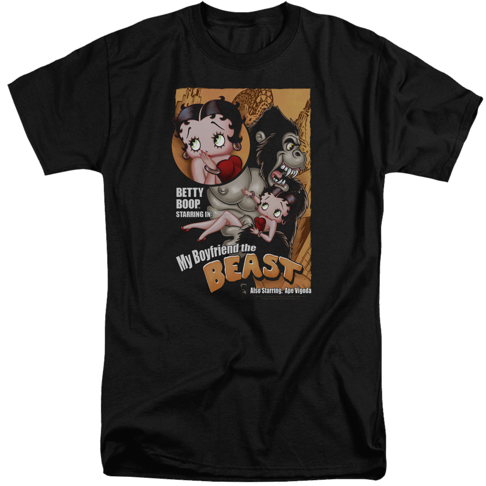 Betty Boop Boyfriend The Beast - Men's Tall Fit T-Shirt