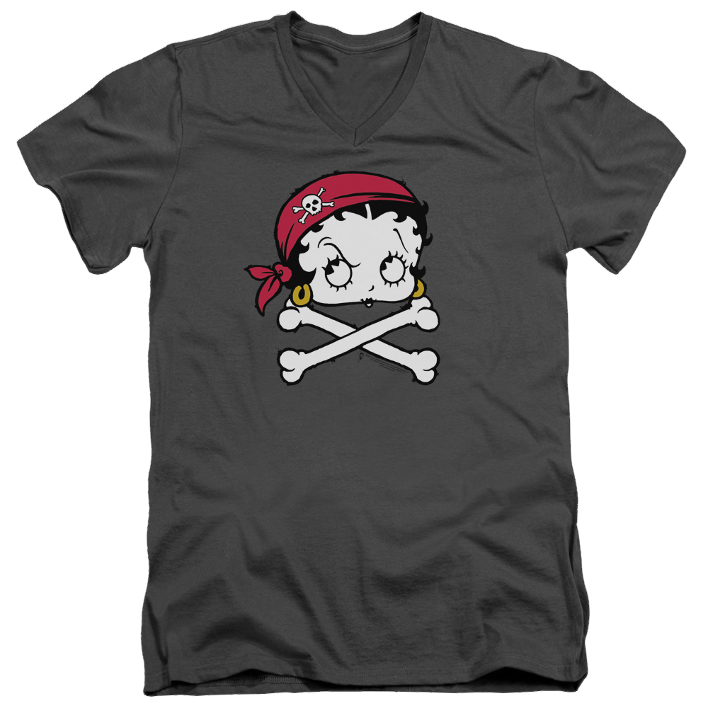 Betty Boop Pirate - Men's V-Neck T-Shirt