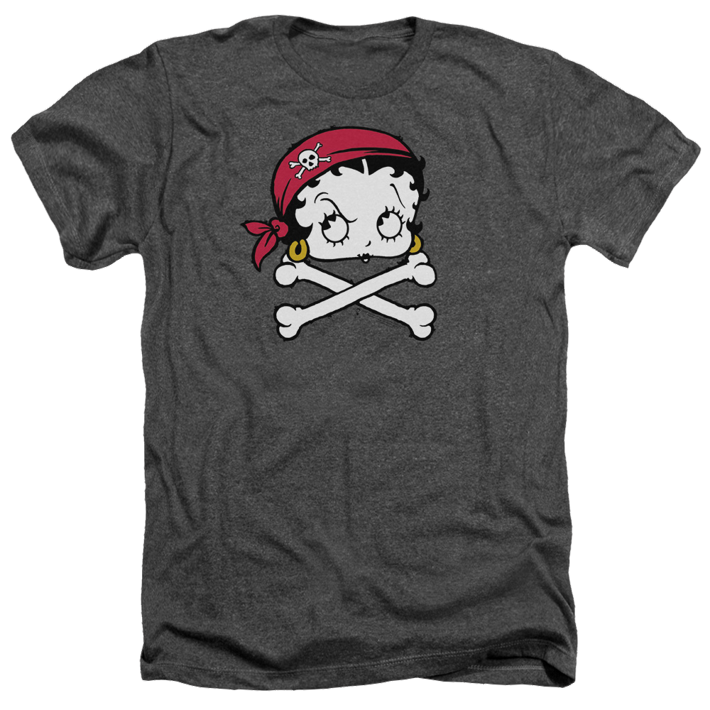 Betty Boop Pirate - Men's Heather T-Shirt
