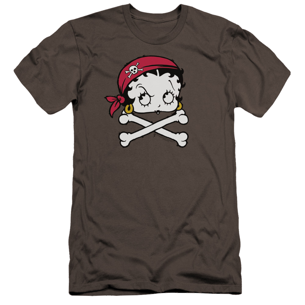 Betty Boop Pirate - Men's Premium Slim Fit T-Shirt