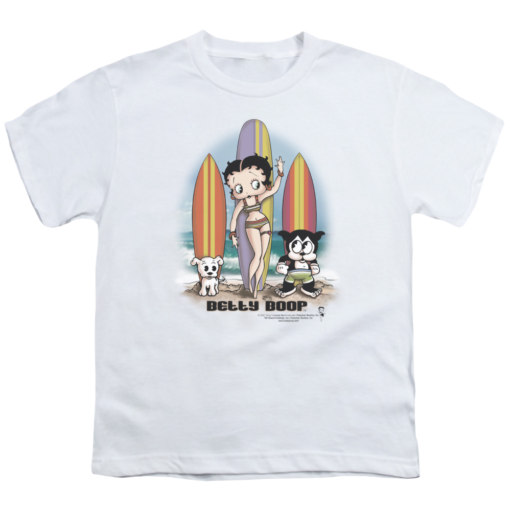 Betty Boop Surfers - Youth T-Shirt