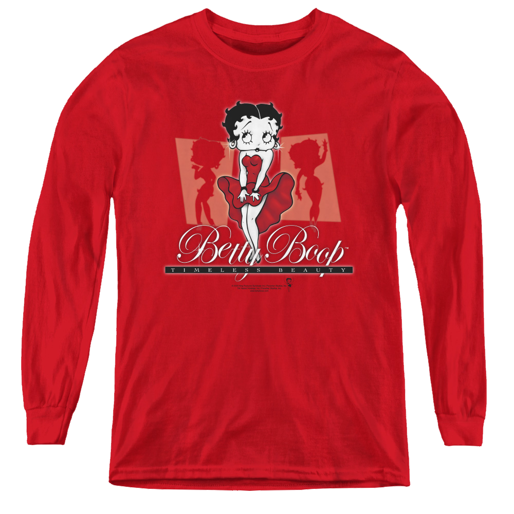 Betty Boop Timeless Beauty - Youth Long Sleeve T-Shirt