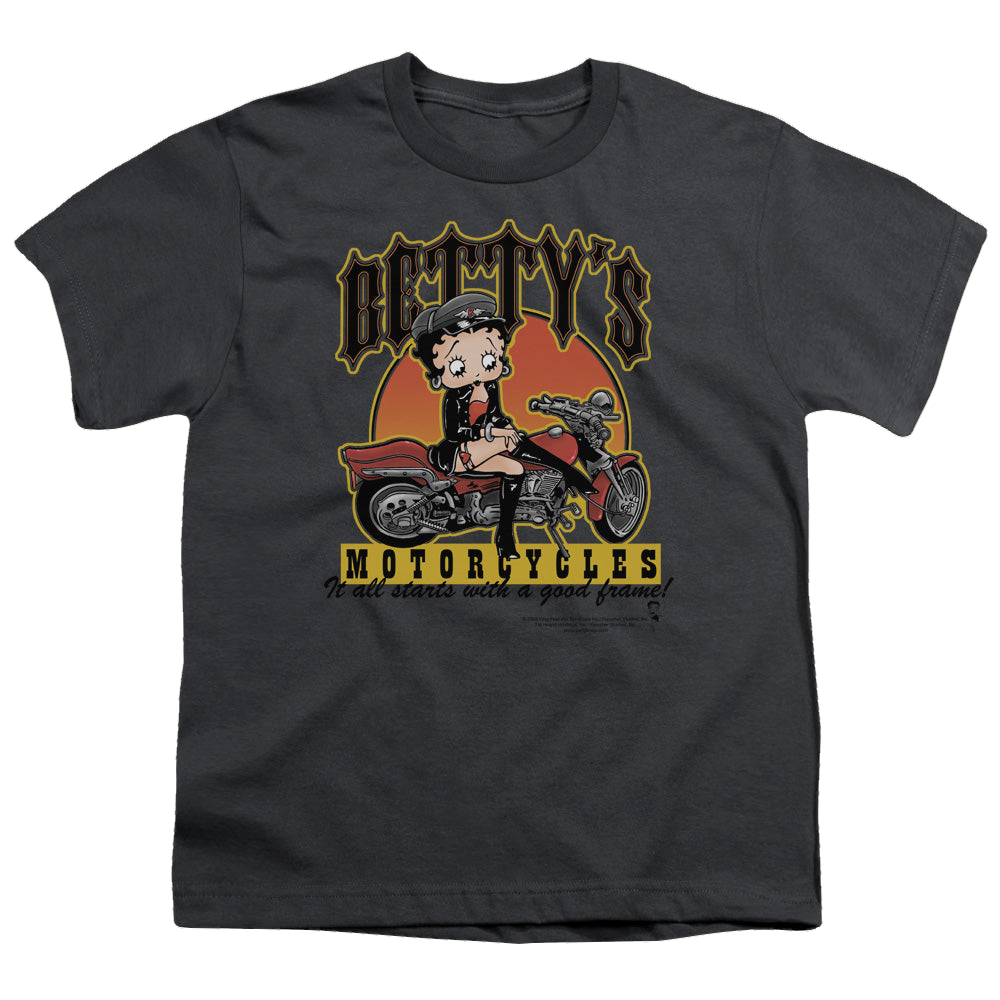 Betty Boop Bettys Motorcycles - Youth T-Shirt Style001