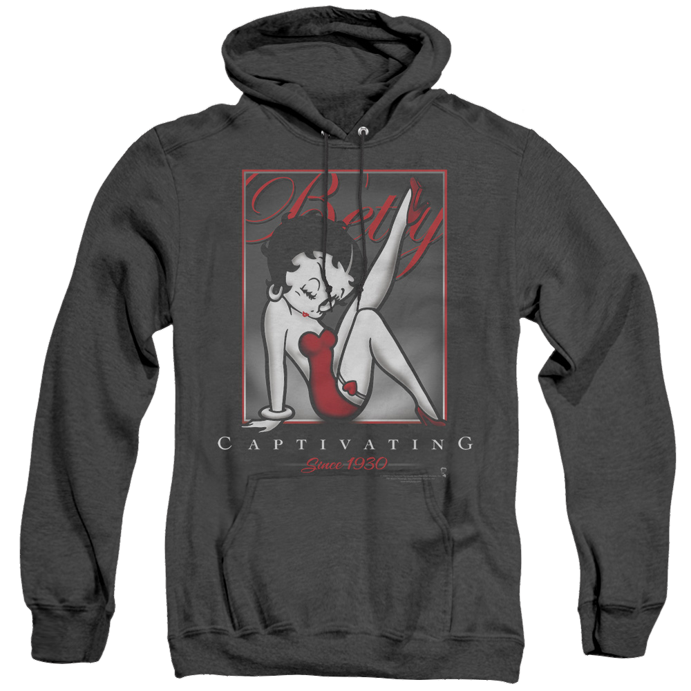 Betty Boop Captivating - Heather Pullover Hoodie