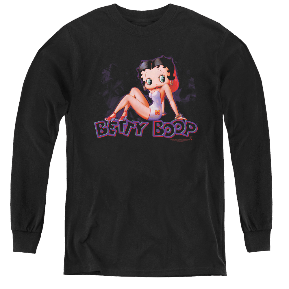 Betty Boop Glowing - Youth Long Sleeve T-Shirt
