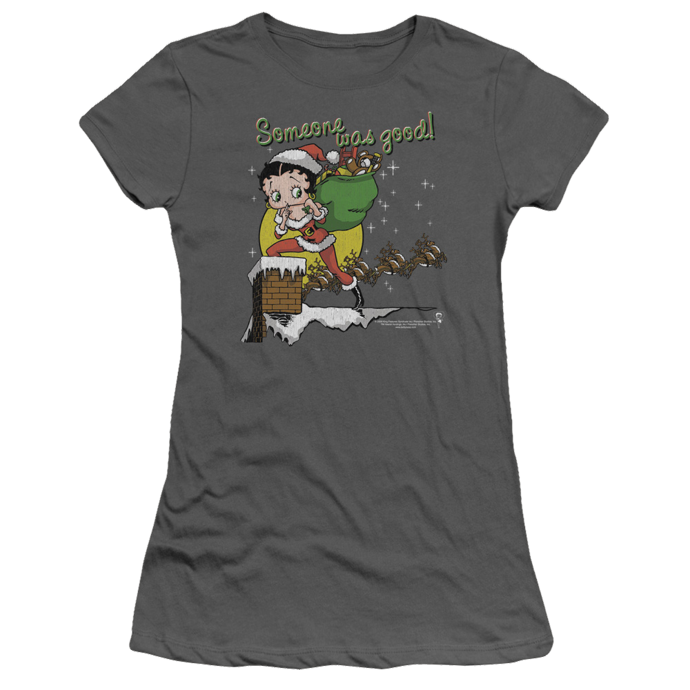 Betty Boop Chimney - Juniors T-Shirt